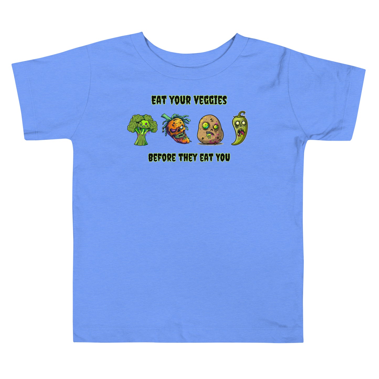 "Eat Your Veggies Before They Eat You" Toddler Tee