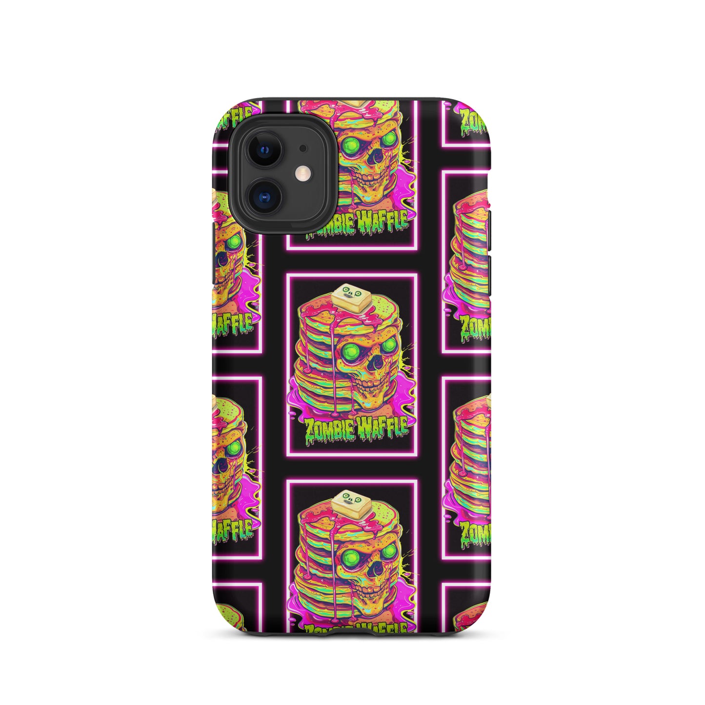 Neon Zombie Pancakes Tough Case for iPhone®