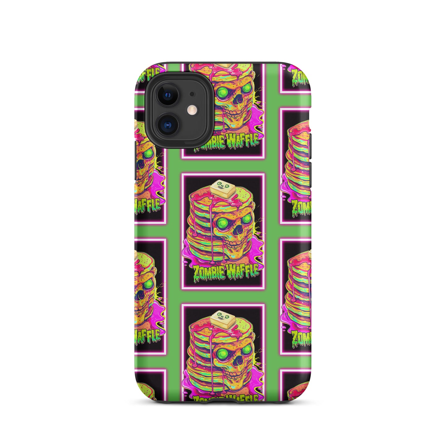 Neon Zombie Pancakes Tough Case for iPhone®