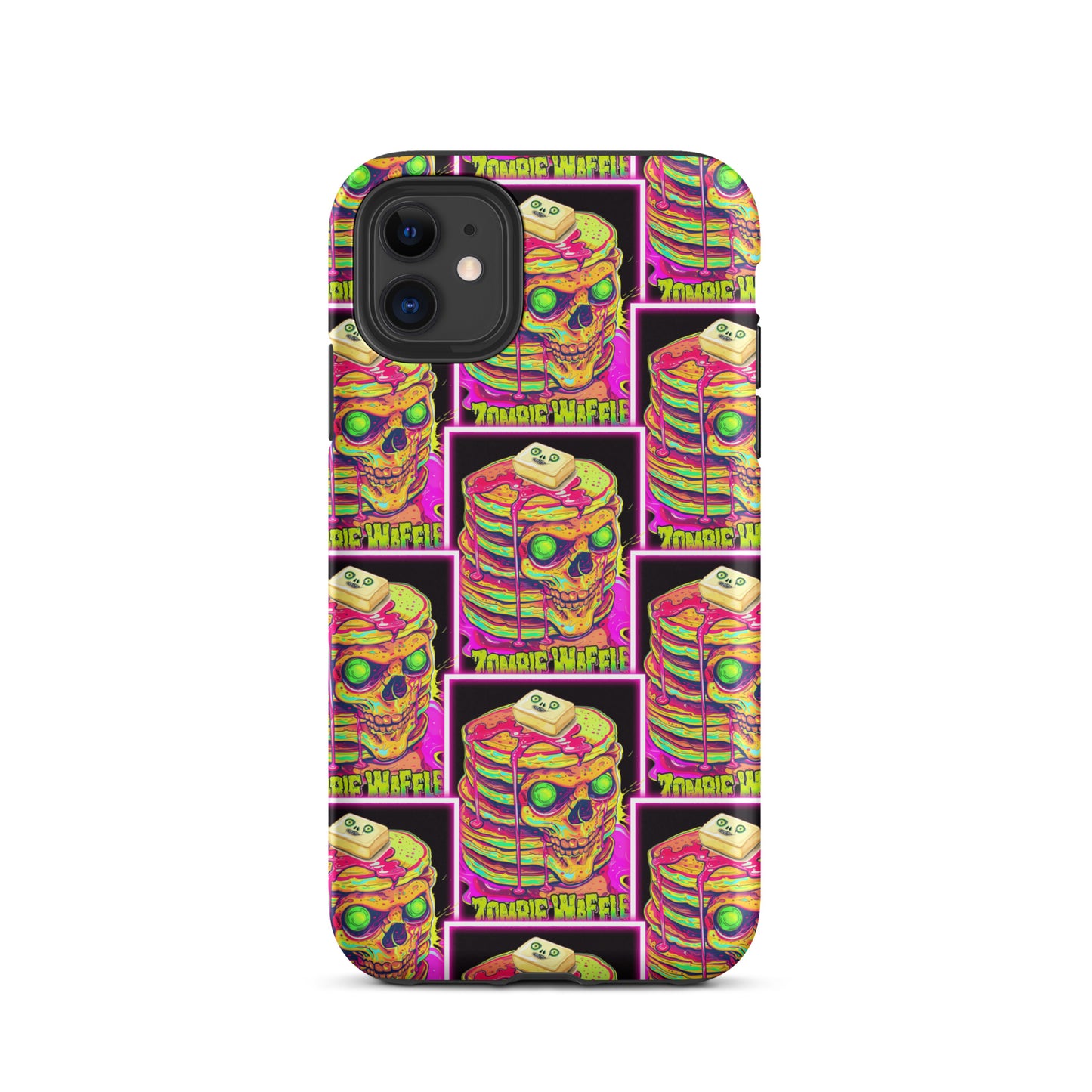 Neon Zombie Pancakes II Tough Case for iPhone®