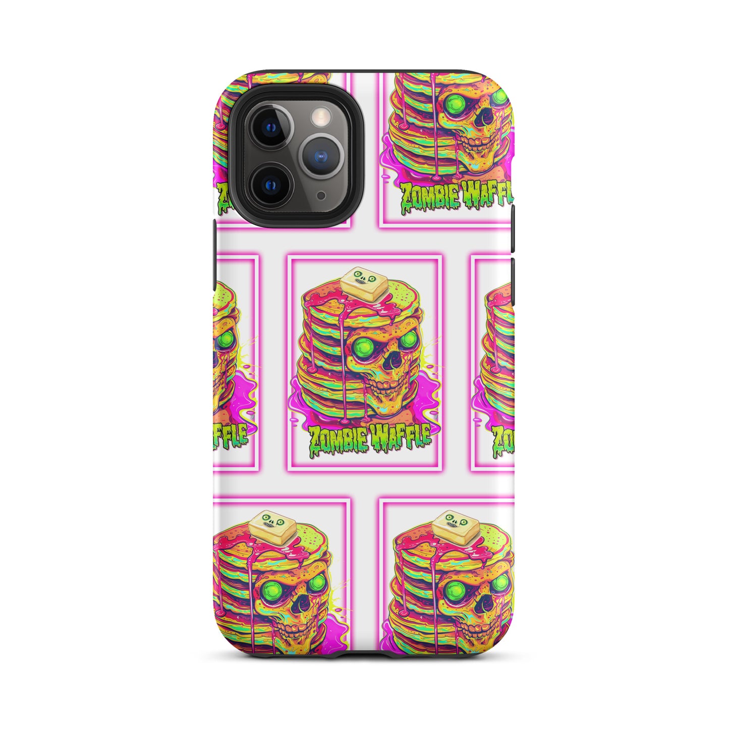 Neon Zombie Pancakes Tough Case for iPhone®