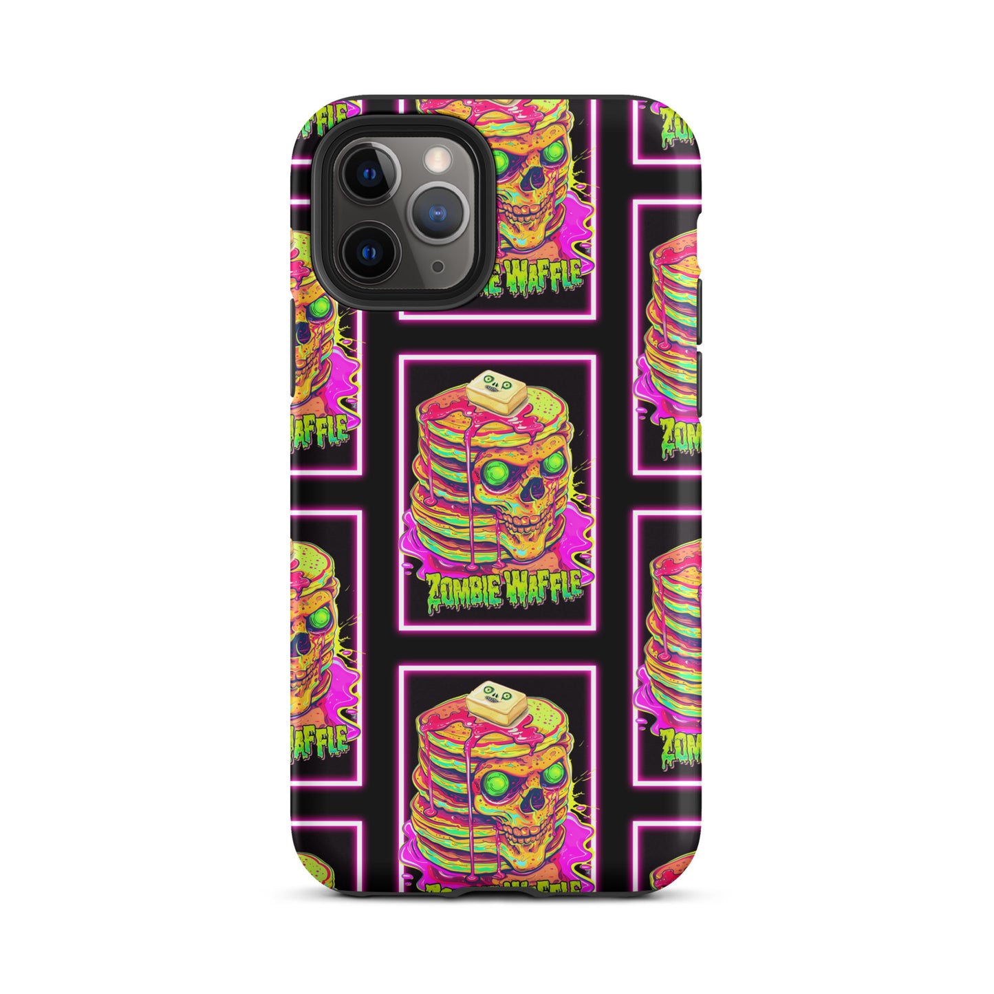 Neon Zombie Pancakes Tough Case for iPhone®