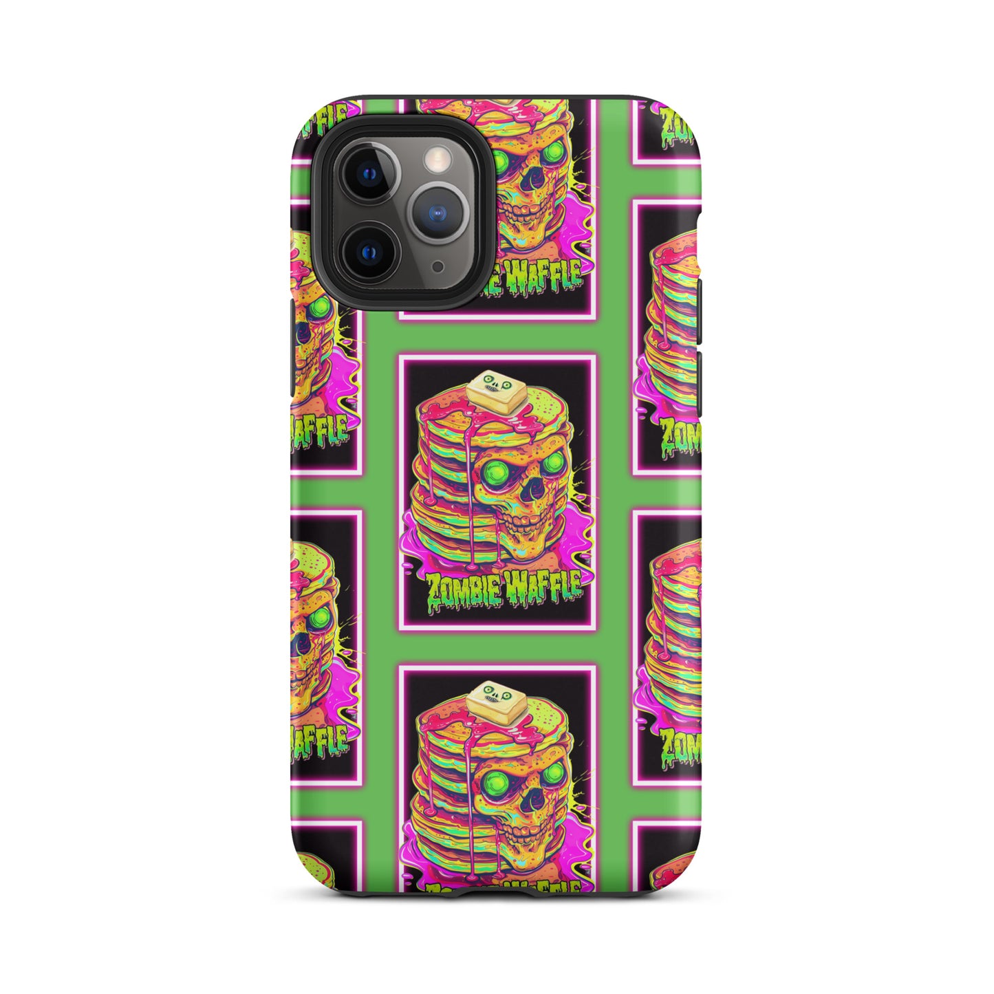 Neon Zombie Pancakes Tough Case for iPhone®