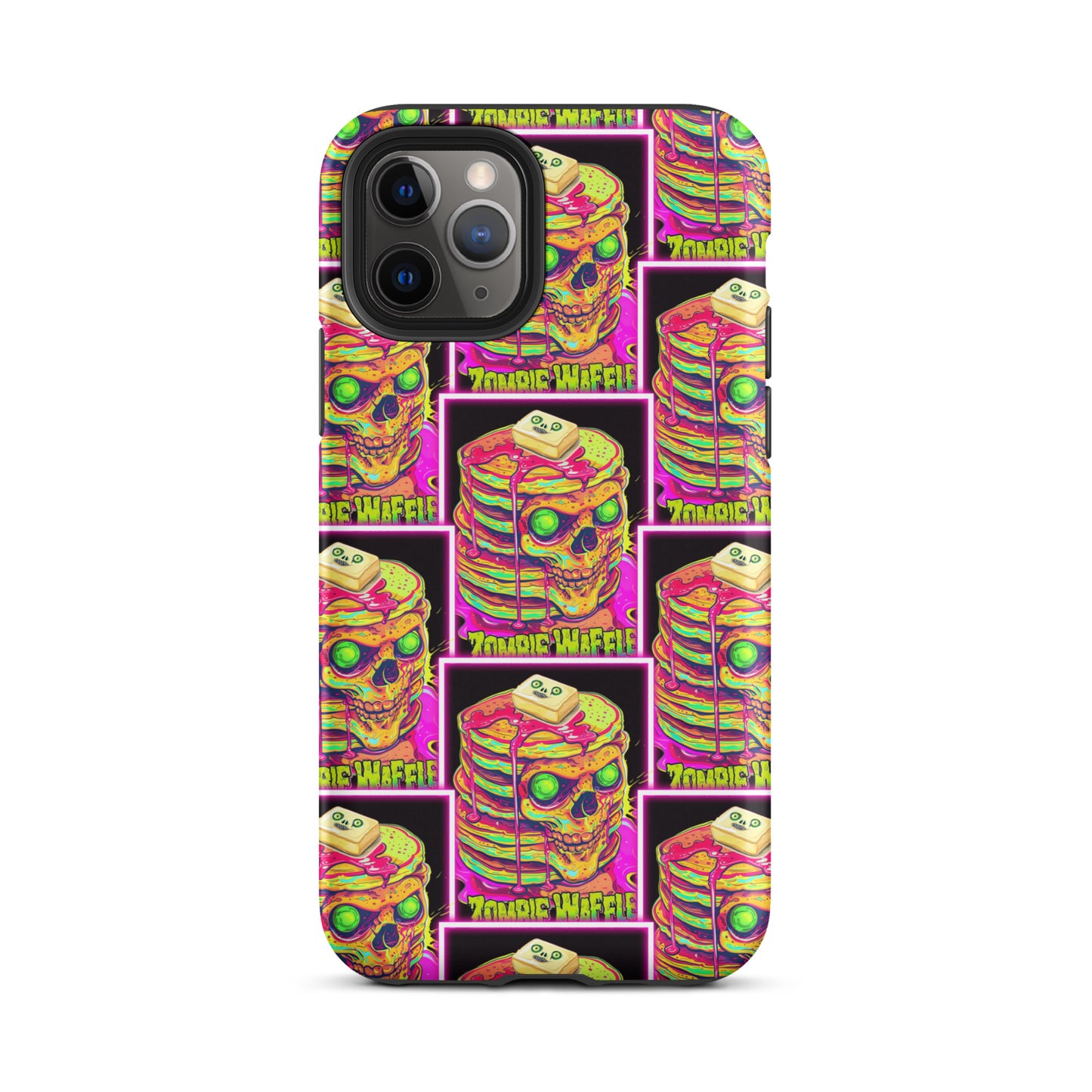 Neon Zombie Pancakes II Tough Case for iPhone®