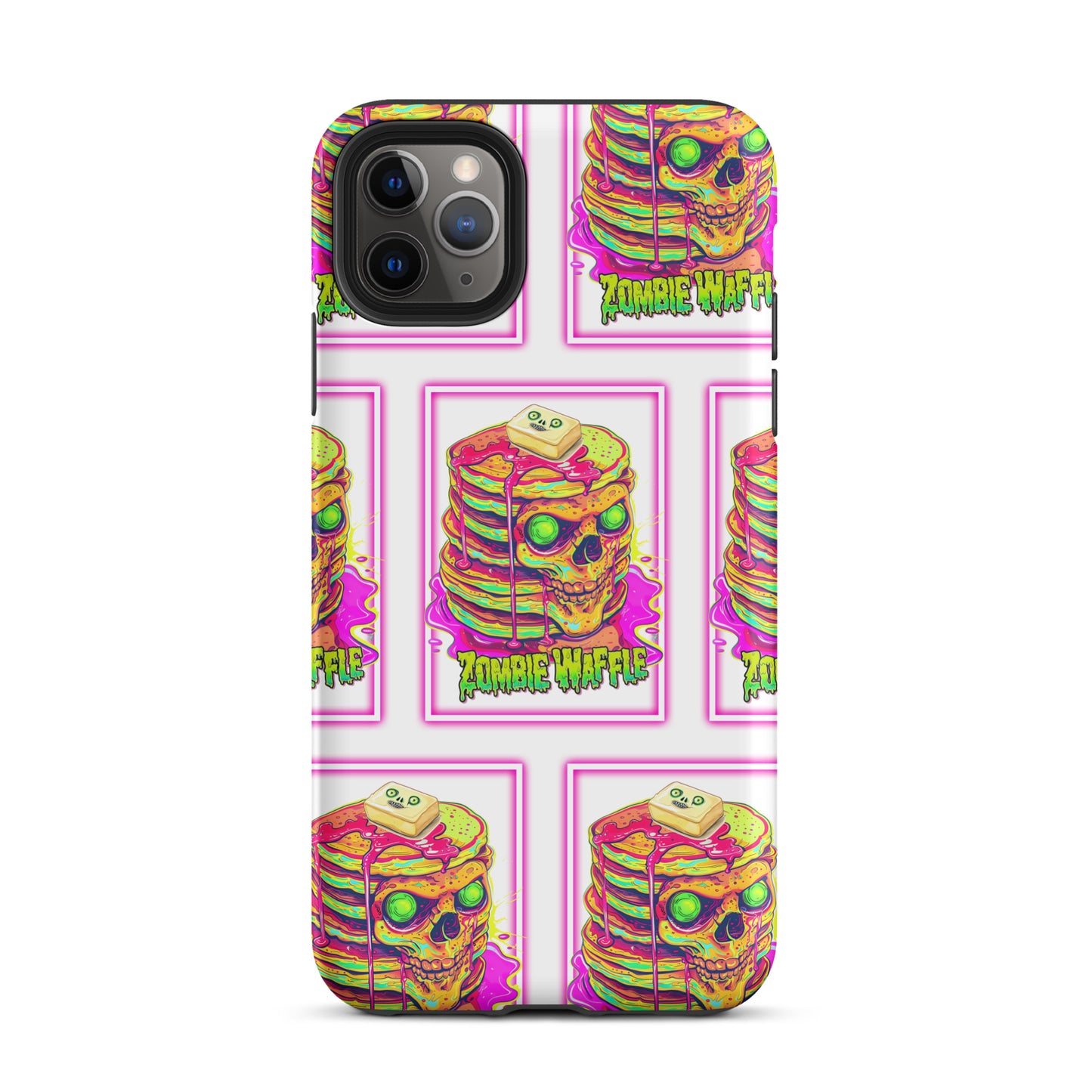 Neon Zombie Pancakes Tough Case for iPhone®