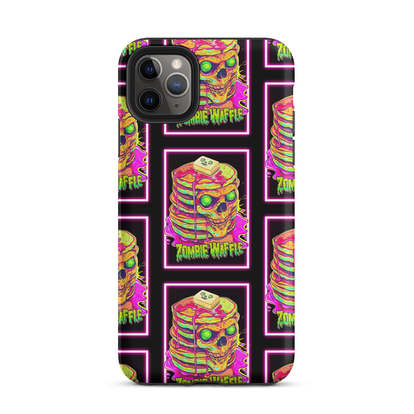 Neon Zombie Pancakes Tough Case for iPhone®