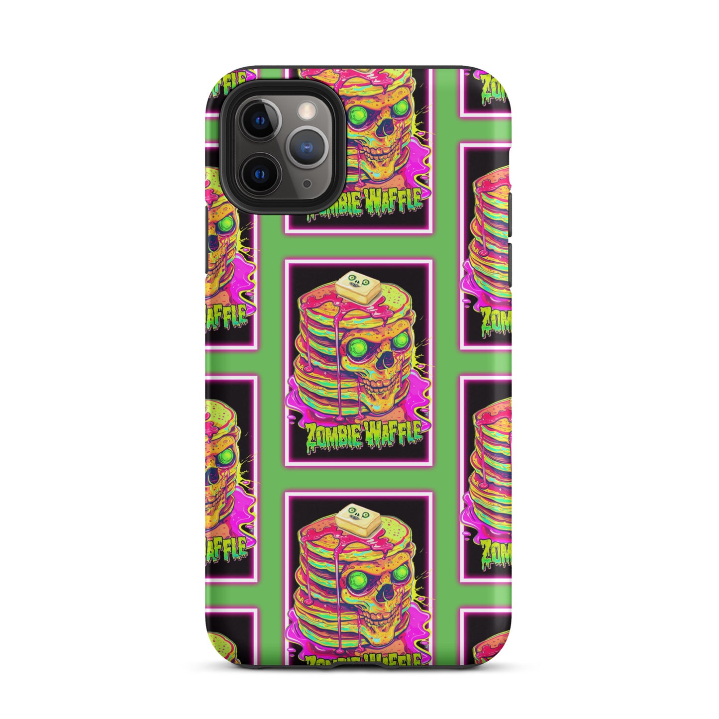 Neon Zombie Pancakes Tough Case for iPhone®