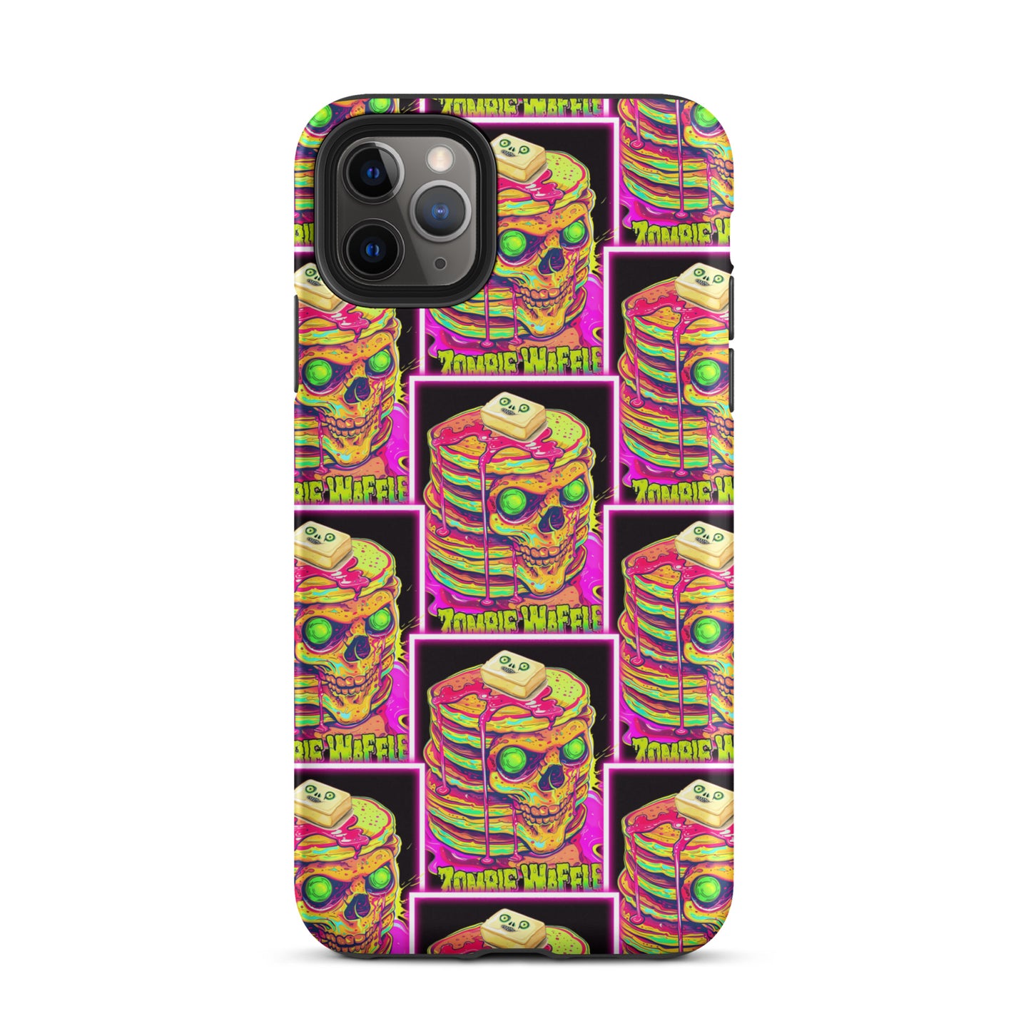 Neon Zombie Pancakes II Tough Case for iPhone®