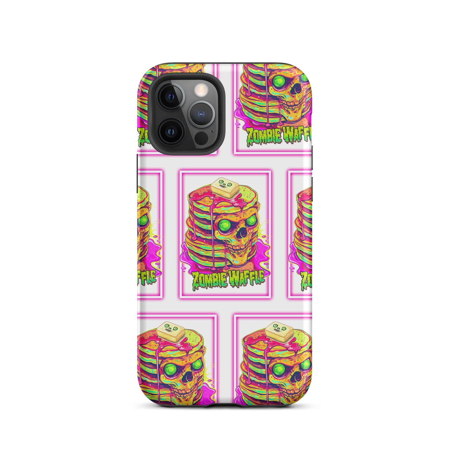 Neon Zombie Pancakes Tough Case for iPhone®