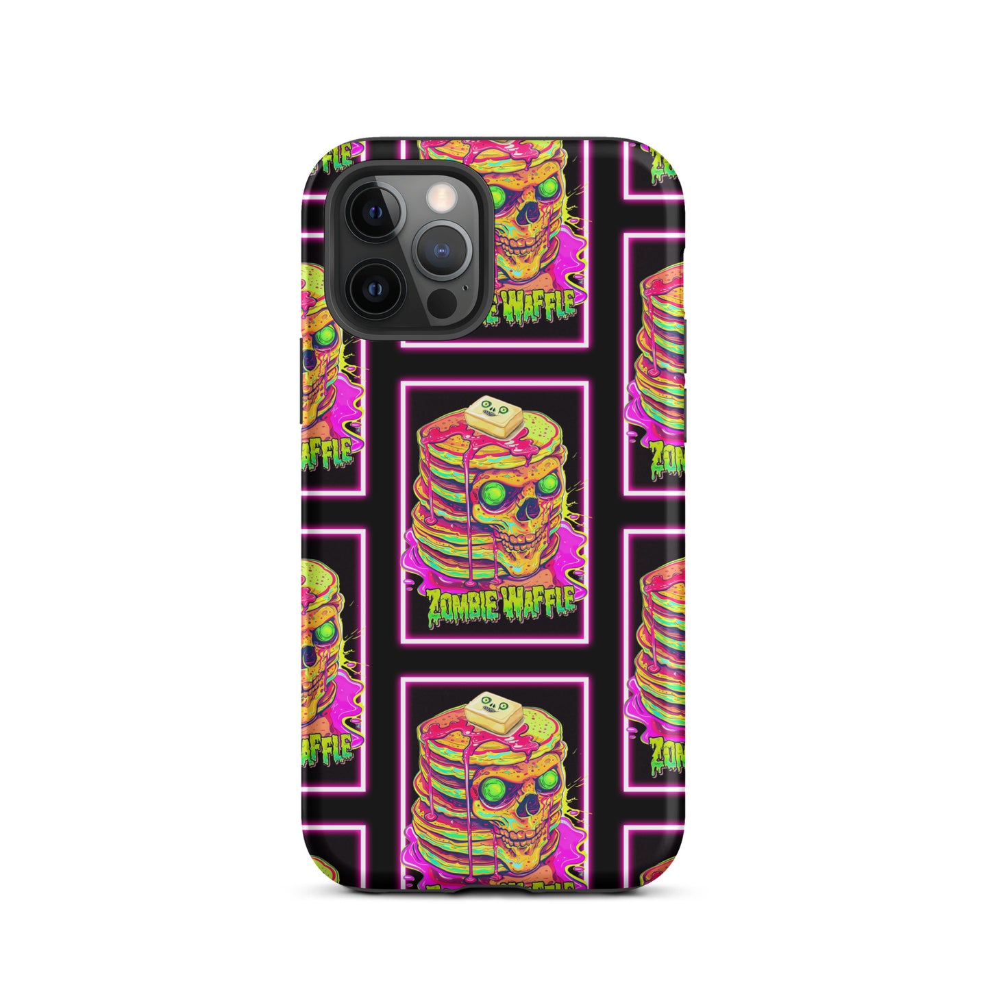 Neon Zombie Pancakes Tough Case for iPhone®