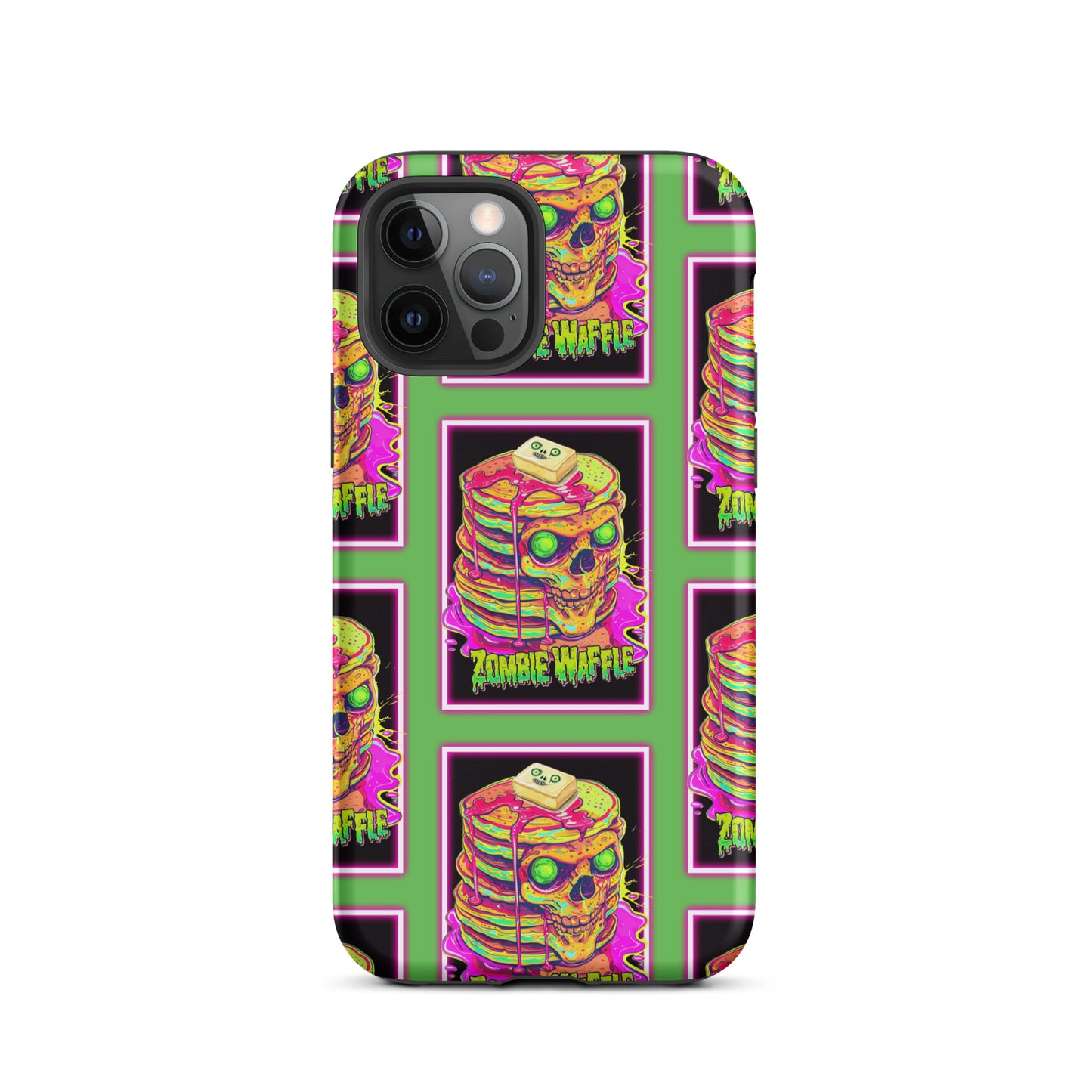 Neon Zombie Pancakes Tough Case for iPhone®