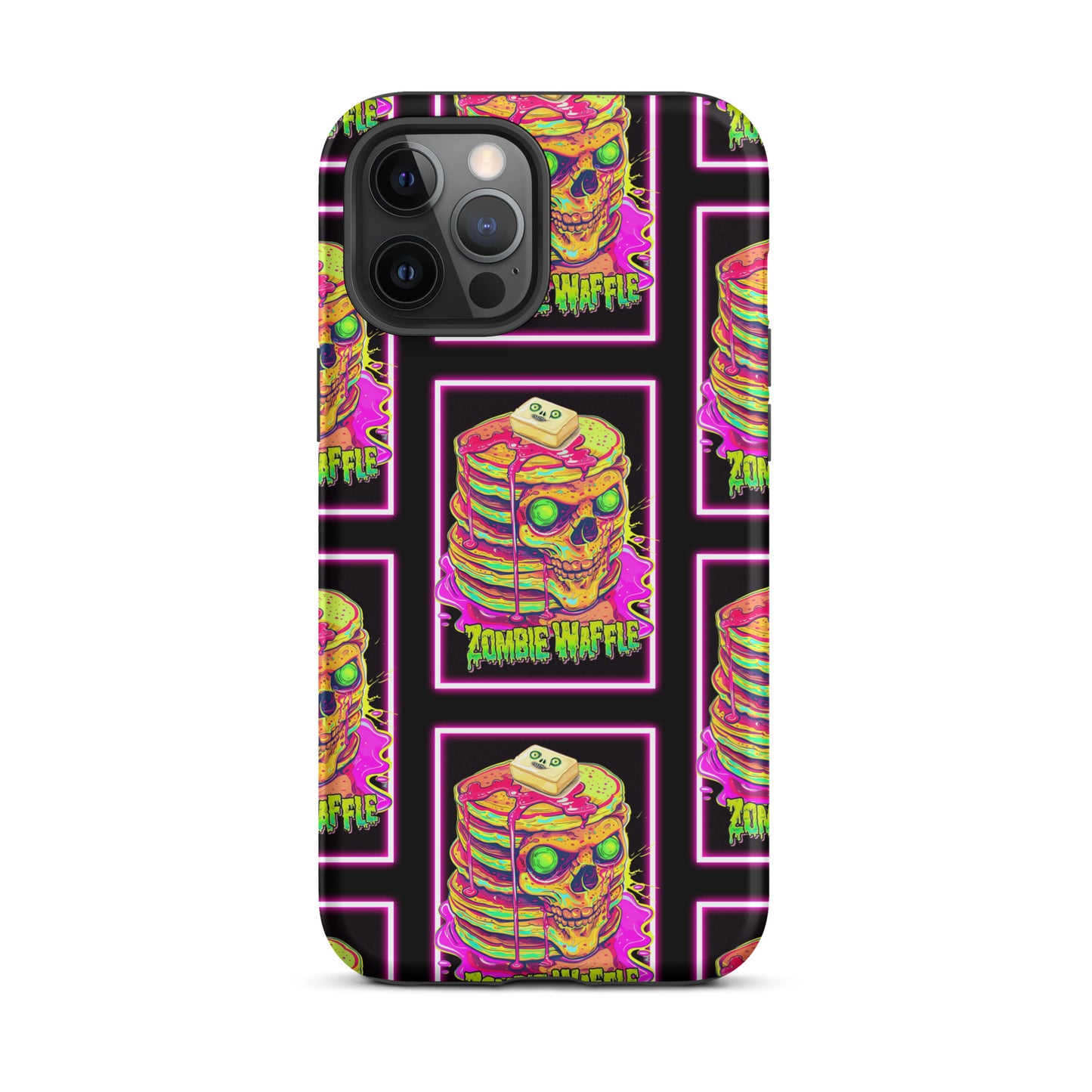 Neon Zombie Pancakes Tough Case for iPhone®