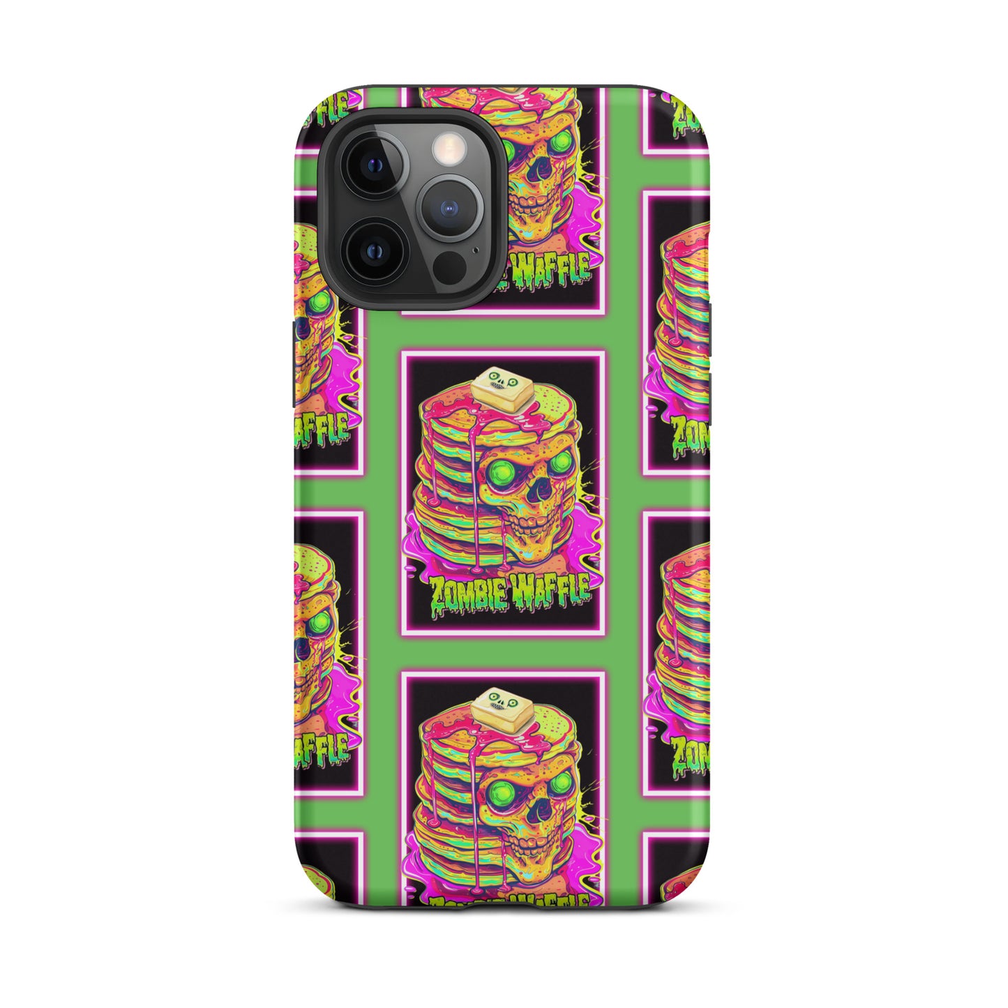 Neon Zombie Pancakes Tough Case for iPhone®