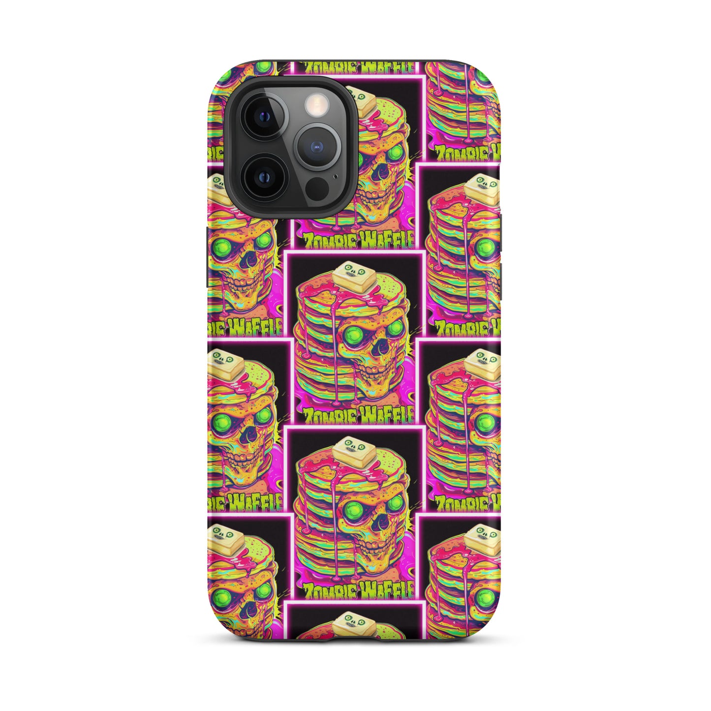 Neon Zombie Pancakes II Tough Case for iPhone®