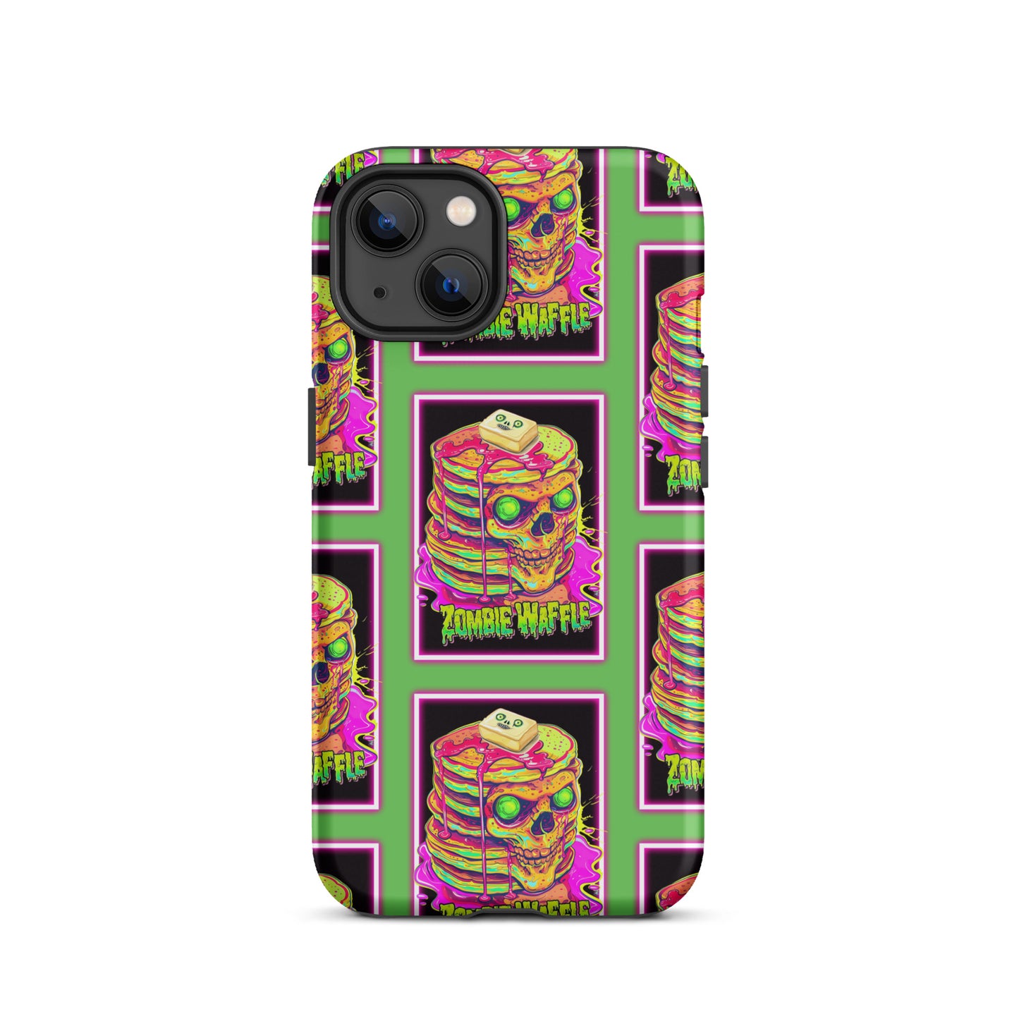 Neon Zombie Pancakes Tough Case for iPhone®