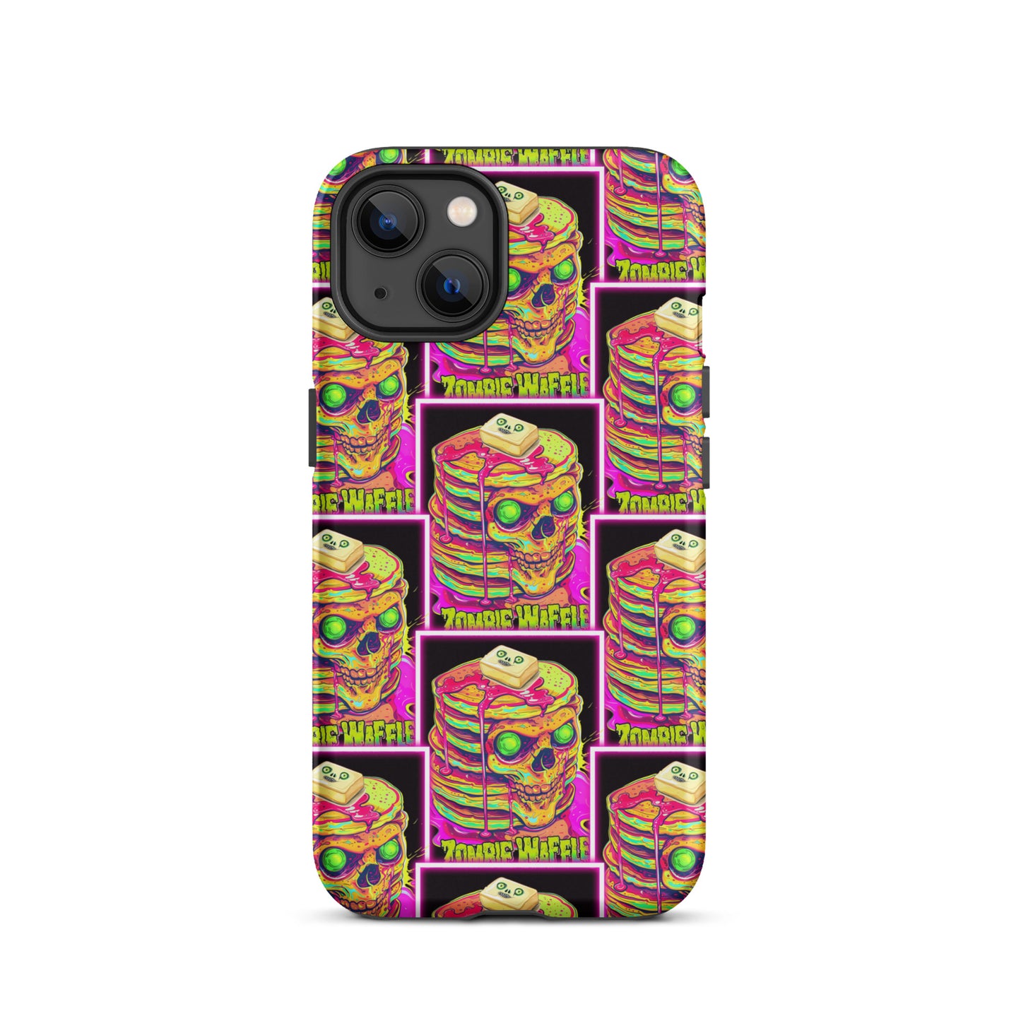 Neon Zombie Pancakes II Tough Case for iPhone®