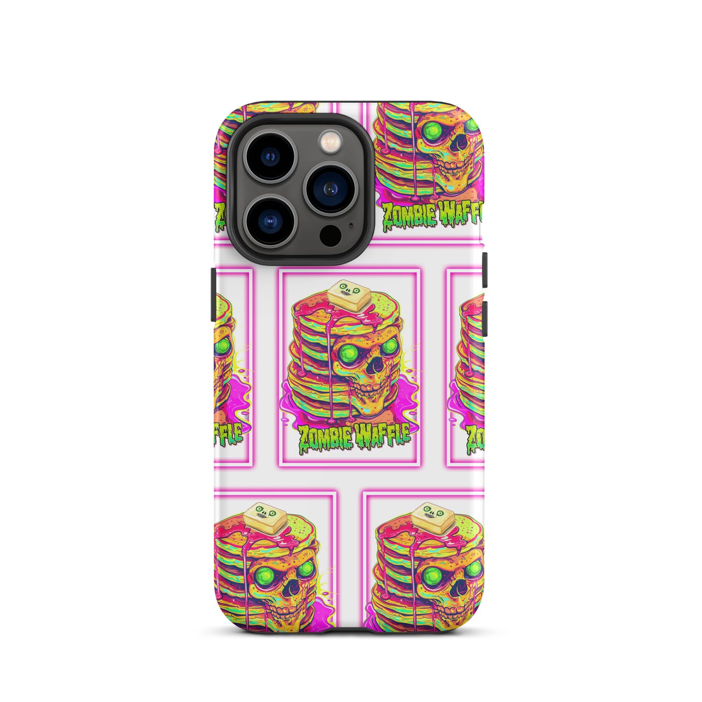 Neon Zombie Pancakes Tough Case for iPhone®