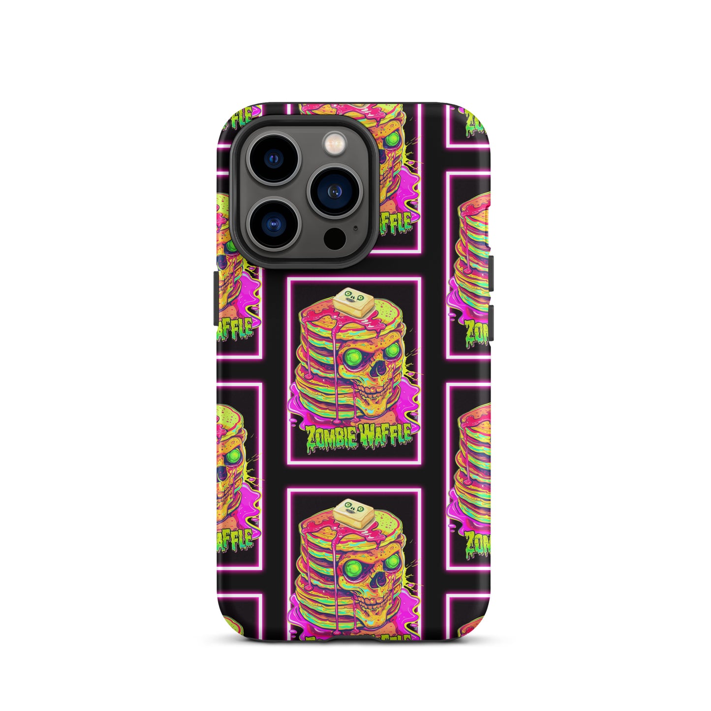 Neon Zombie Pancakes Tough Case for iPhone®