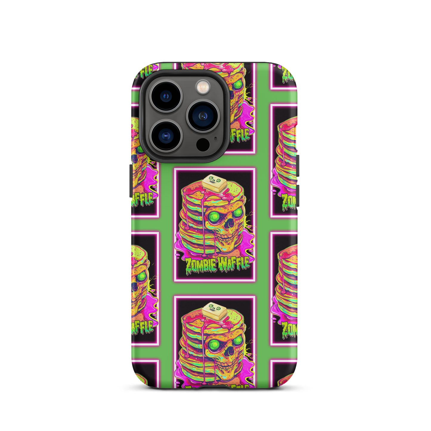 Neon Zombie Pancakes Tough Case for iPhone®