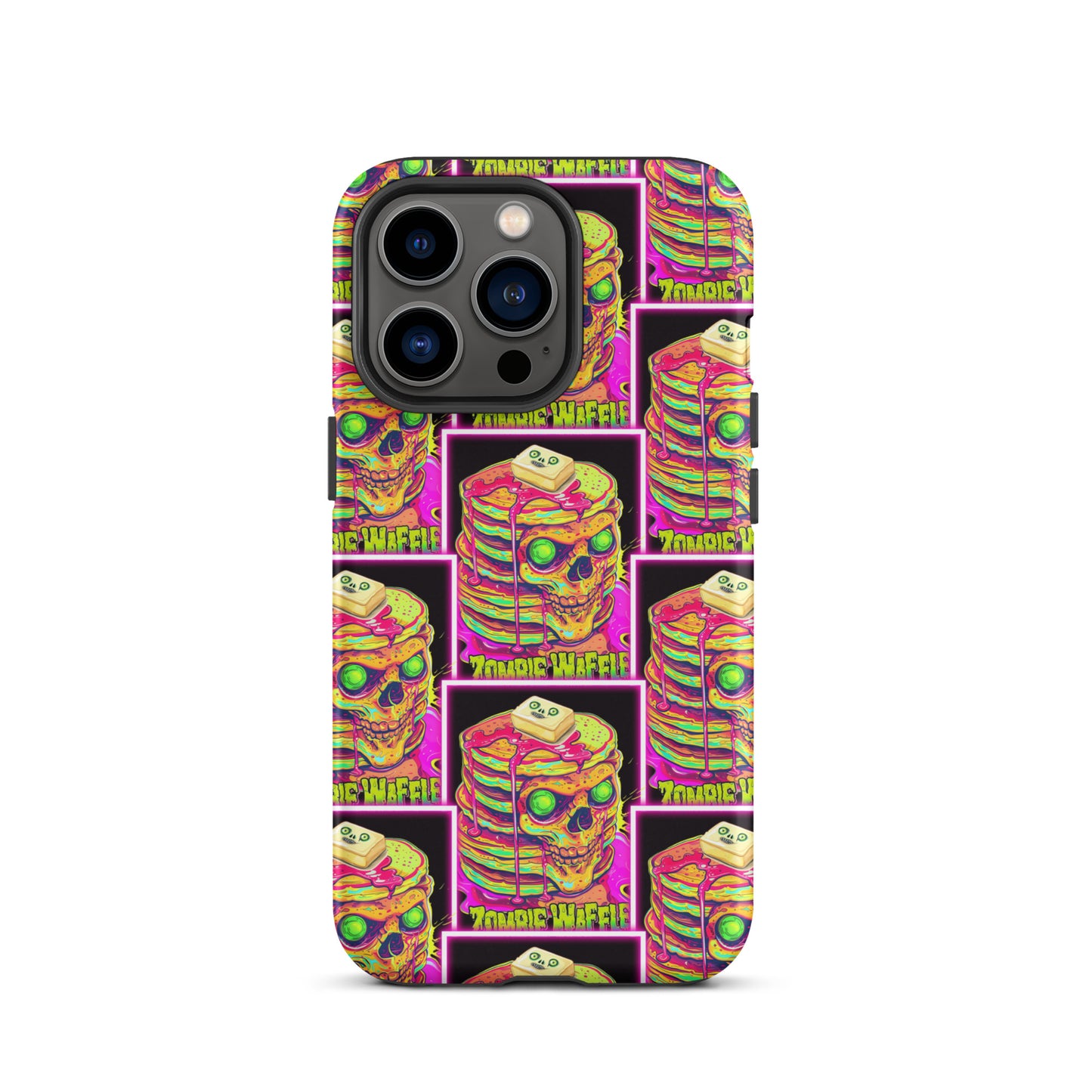 Neon Zombie Pancakes II Tough Case for iPhone®