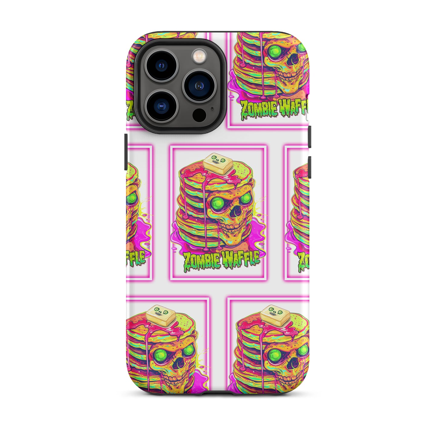 Neon Zombie Pancakes Tough Case for iPhone®