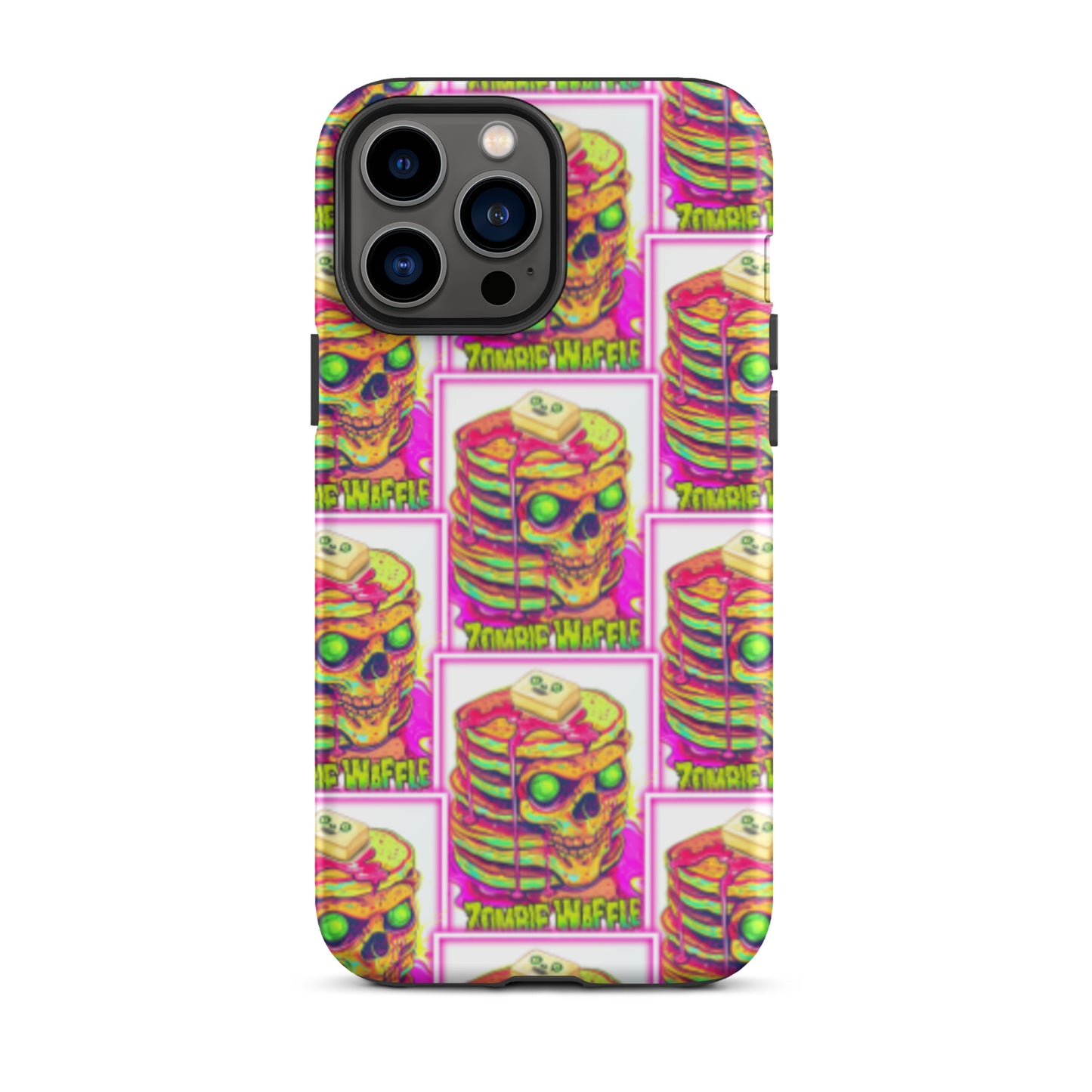 Neon Zombie Pancakes II Tough Case for iPhone®