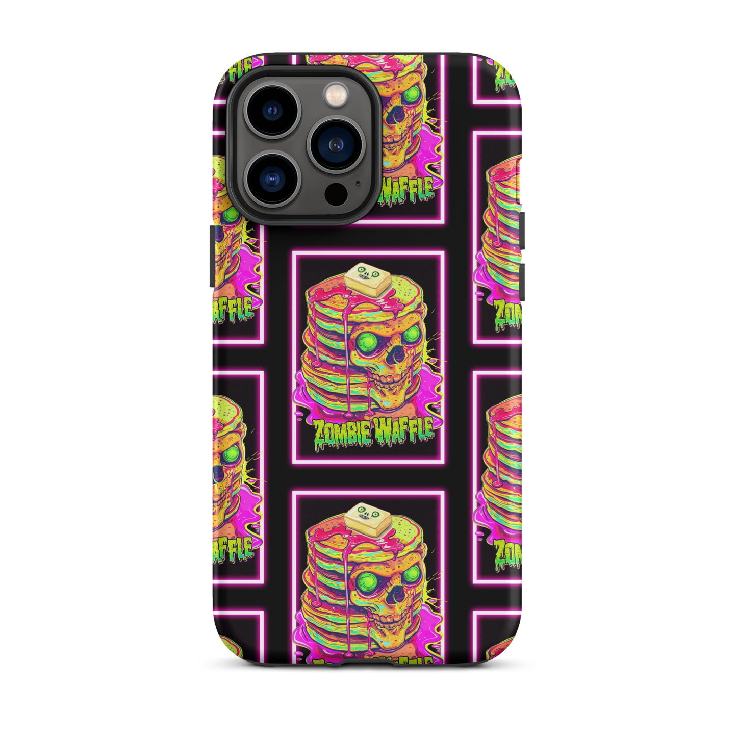 Neon Zombie Pancakes Tough Case for iPhone®