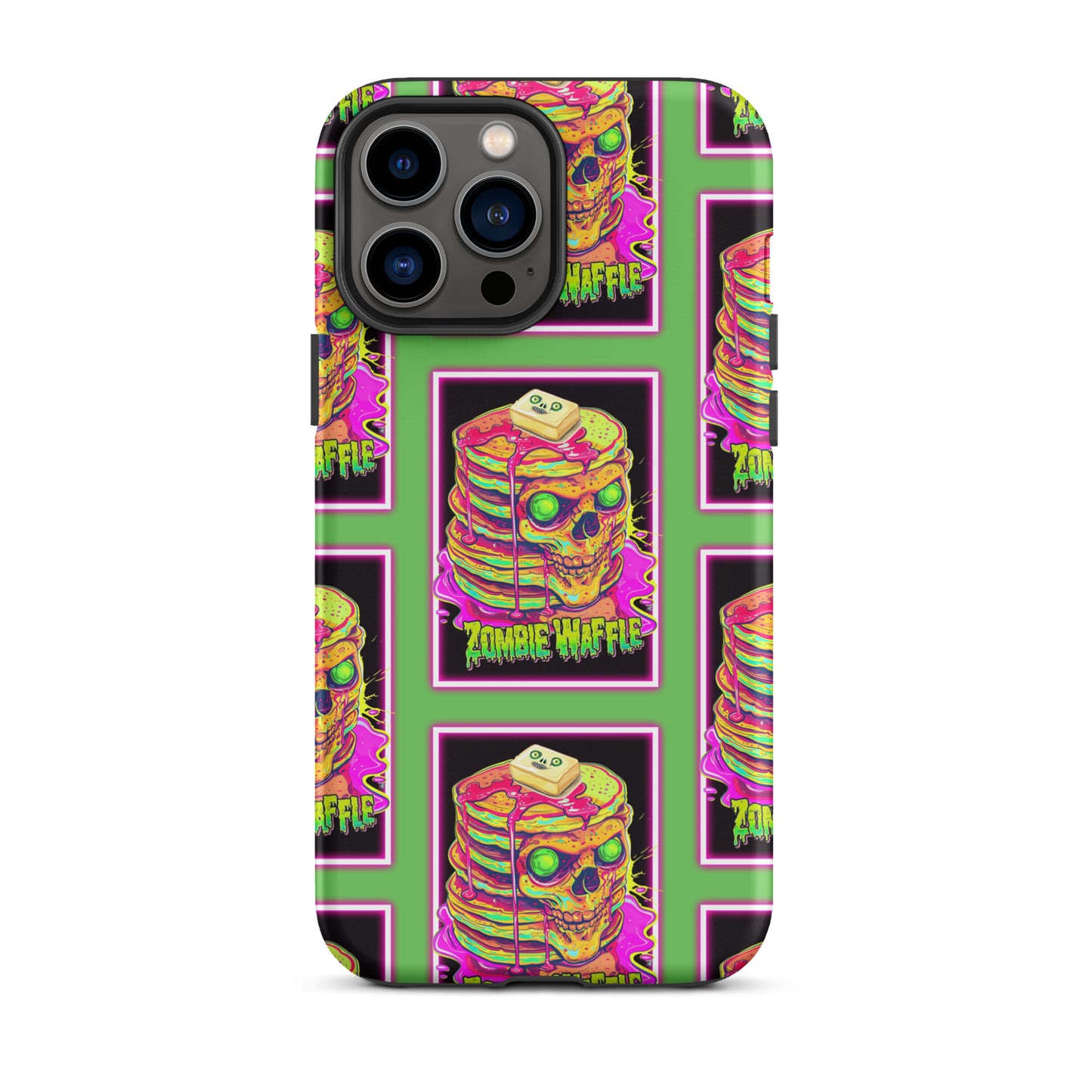 Neon Zombie Pancakes Tough Case for iPhone®