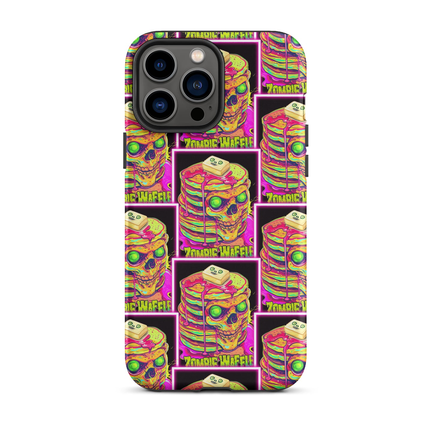 Neon Zombie Pancakes II Tough Case for iPhone®