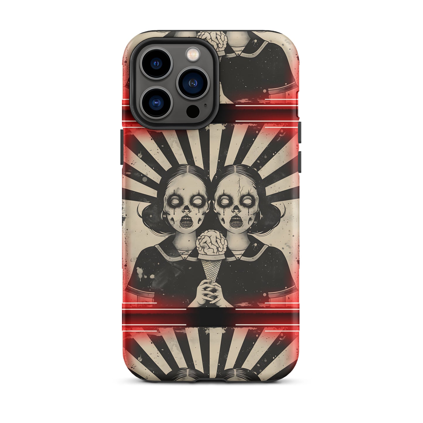 Zombie Twins Tiles Tough Case for iPhone®