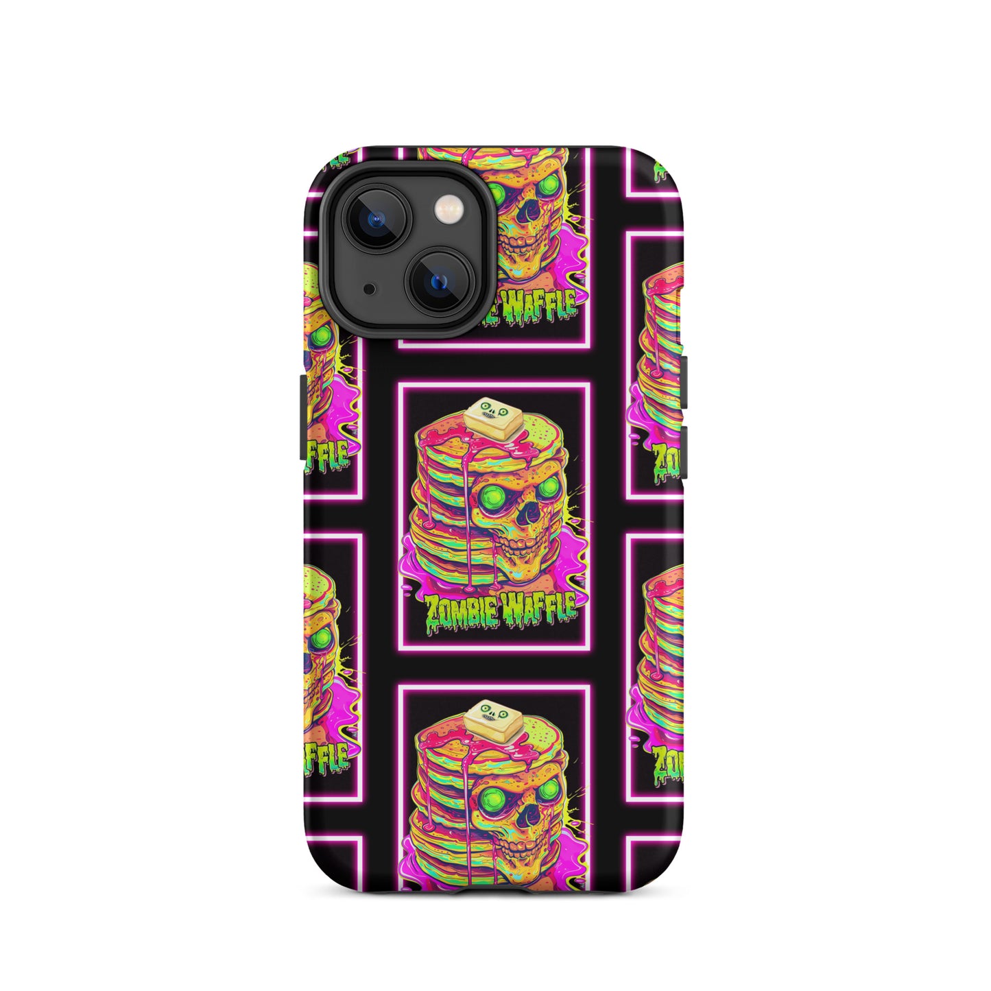 Neon Zombie Pancakes Tough Case for iPhone®