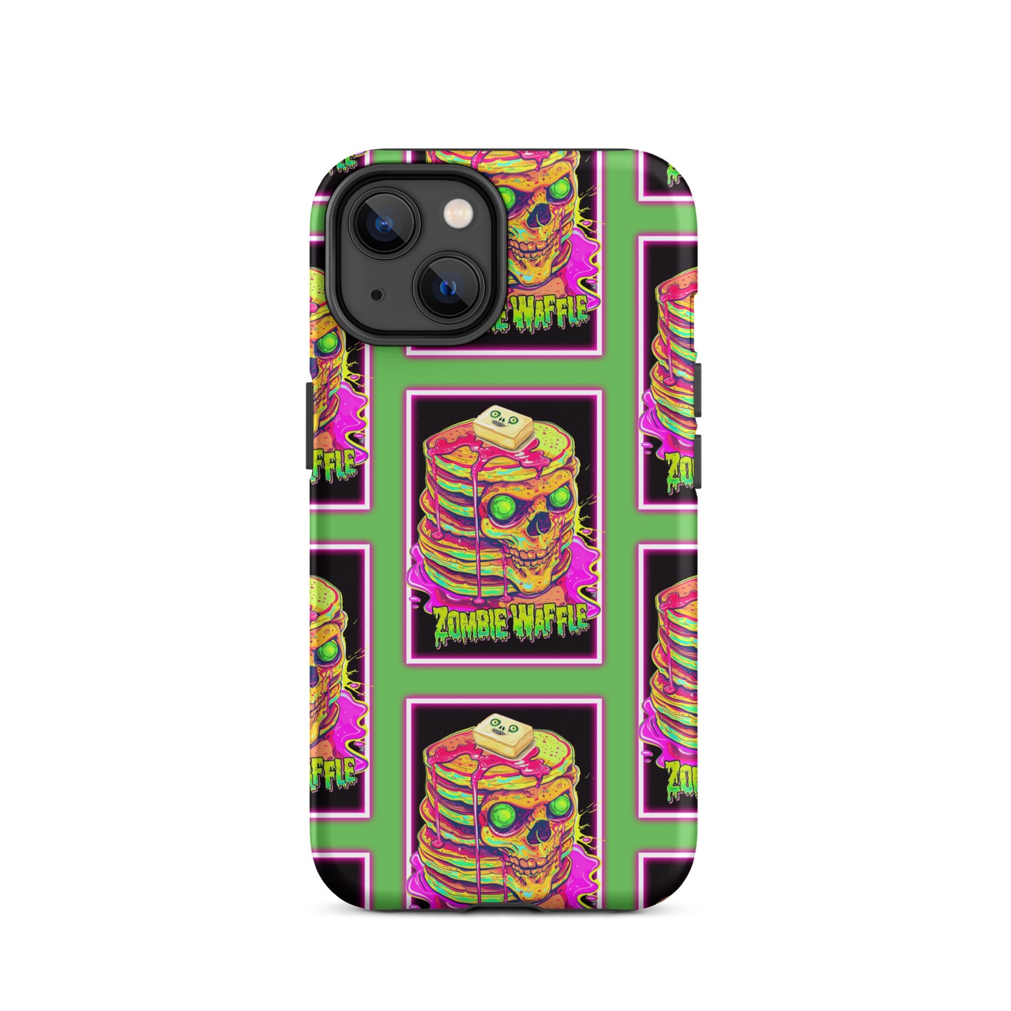 Neon Zombie Pancakes Tough Case for iPhone®