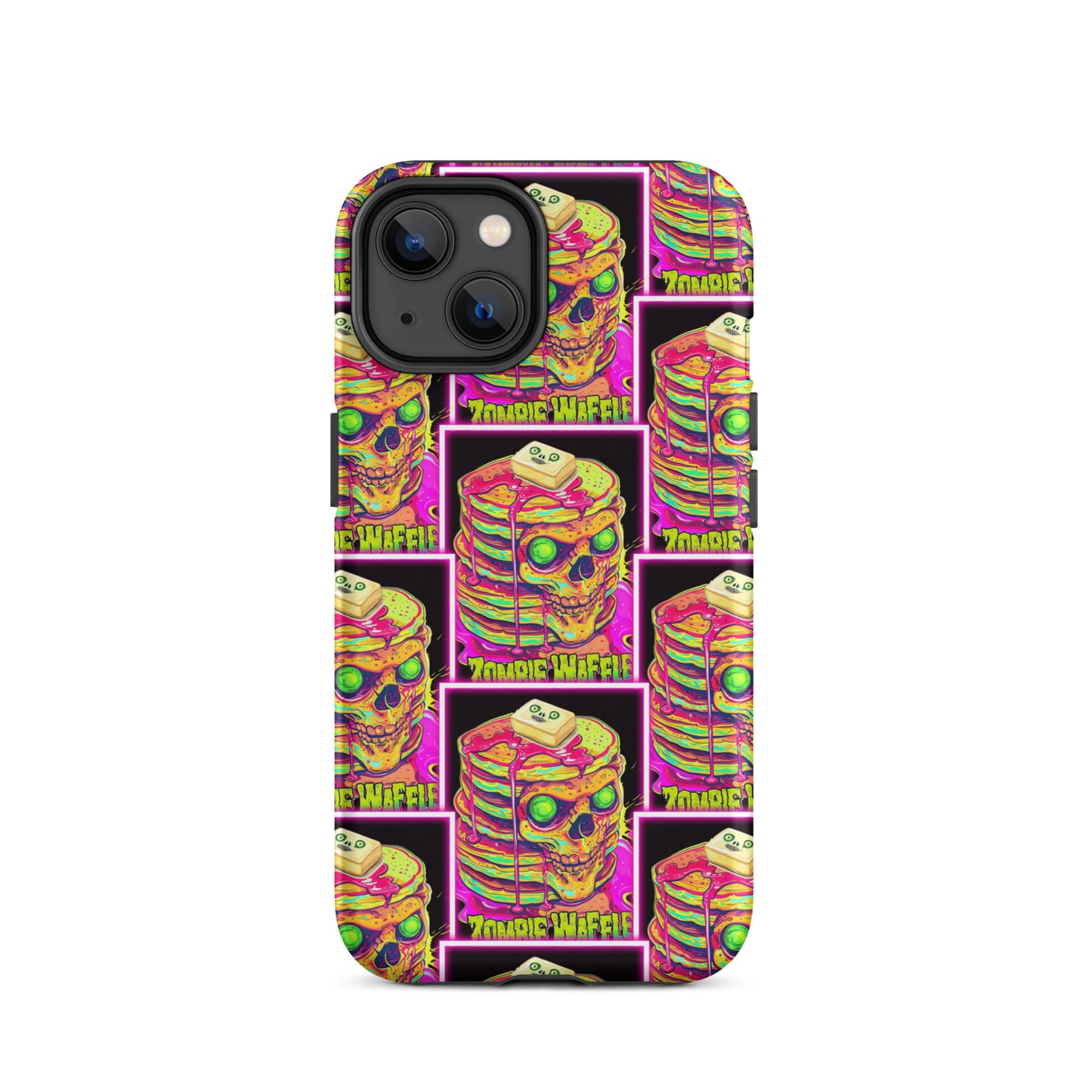 Neon Zombie Pancakes II Tough Case for iPhone®