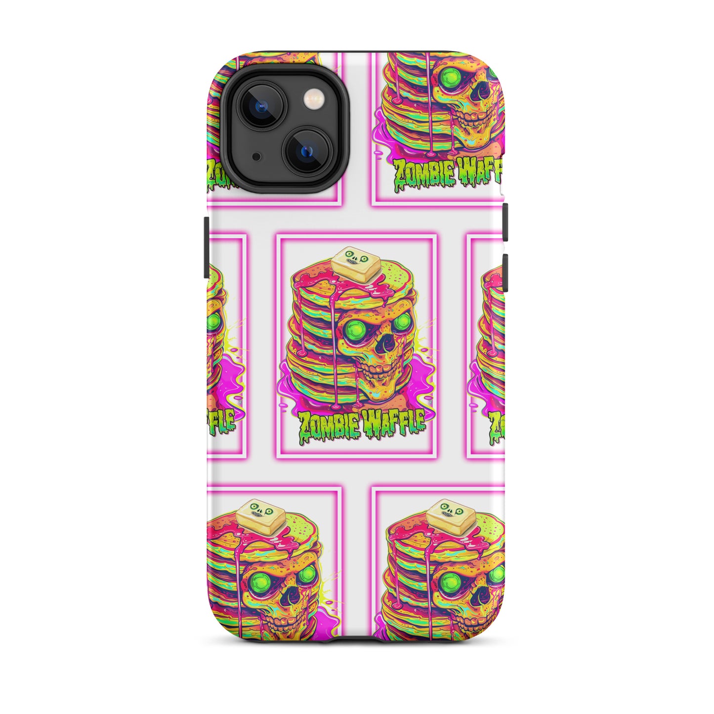 Neon Zombie Pancakes Tough Case for iPhone®