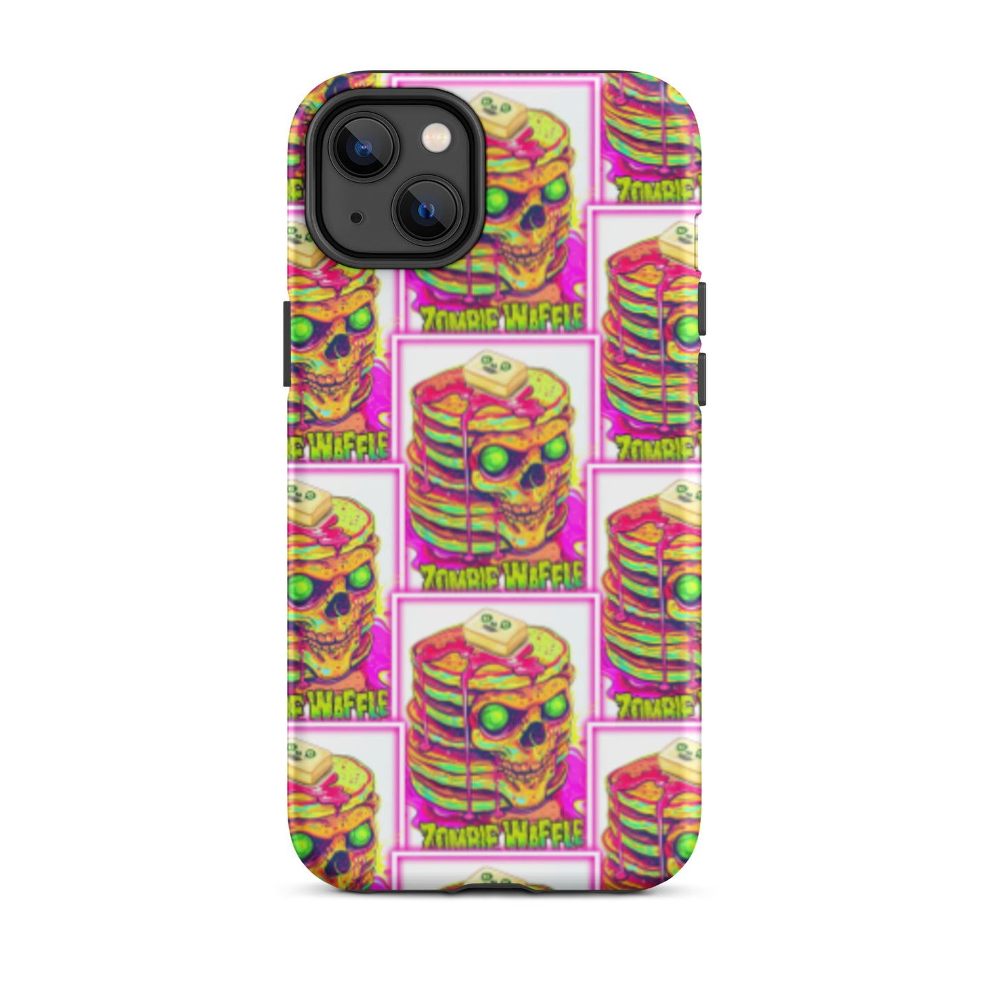 Neon Zombie Pancakes II Tough Case for iPhone®