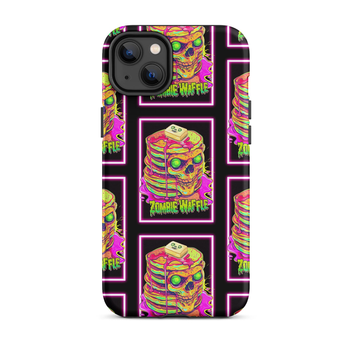 Neon Zombie Pancakes Tough Case for iPhone®