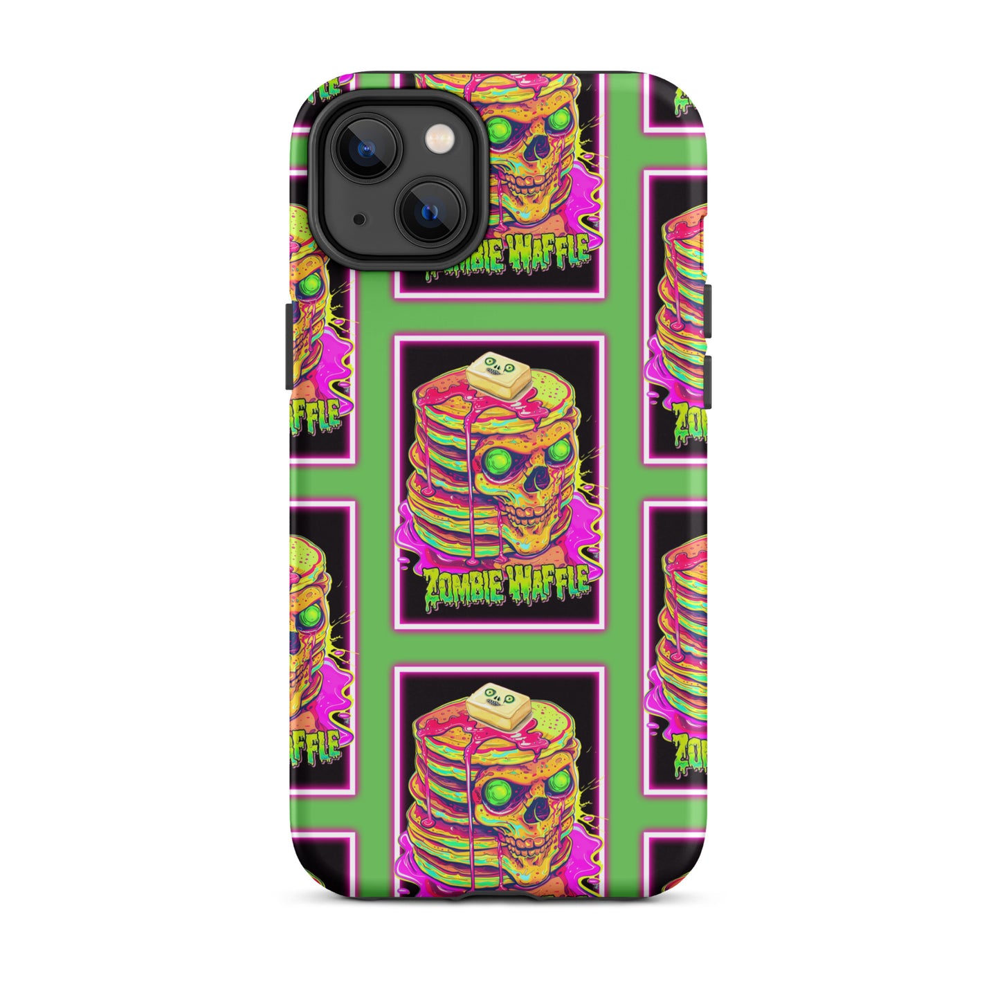 Neon Zombie Pancakes Tough Case for iPhone®