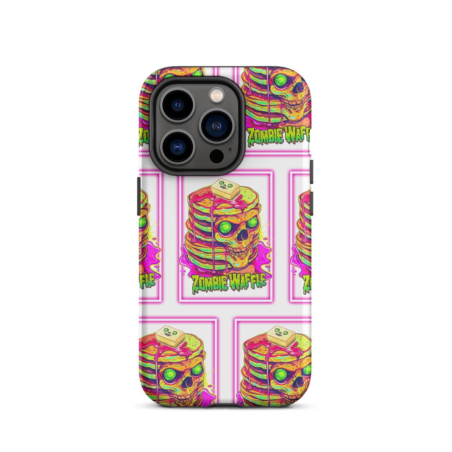 Neon Zombie Pancakes Tough Case for iPhone®