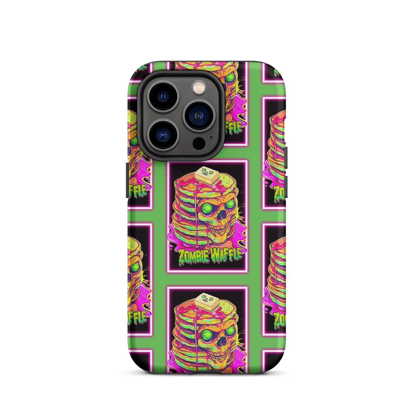 Neon Zombie Pancakes Tough Case for iPhone®