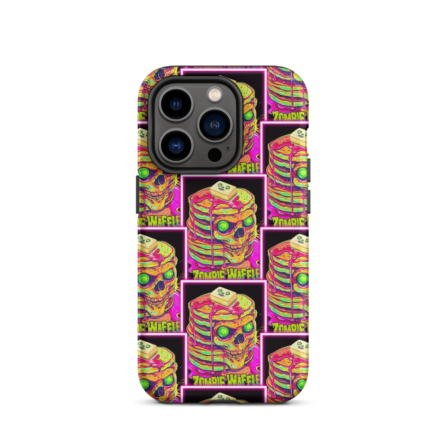 Neon Zombie Pancakes II Tough Case for iPhone®