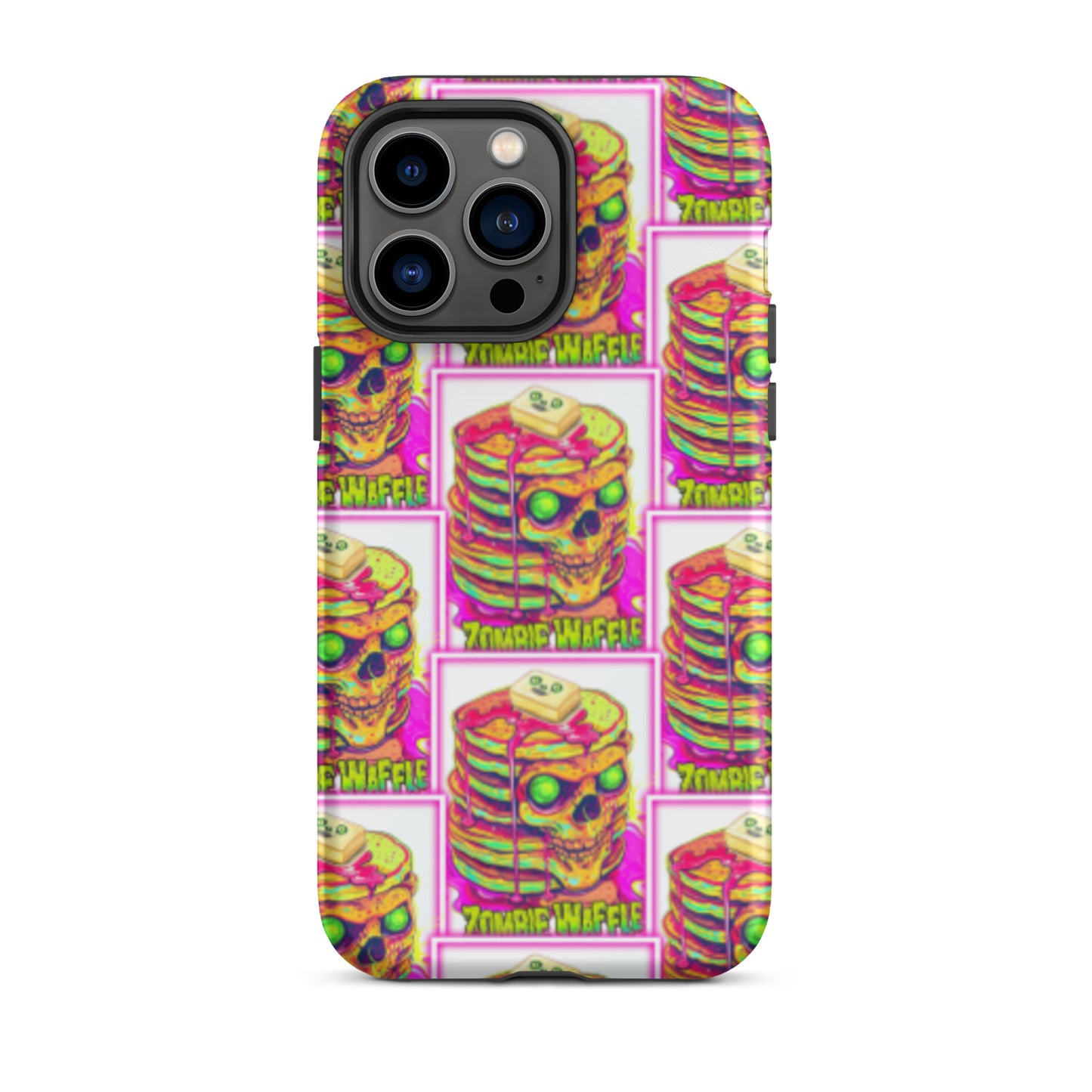 Neon Zombie Pancakes II Tough Case for iPhone®