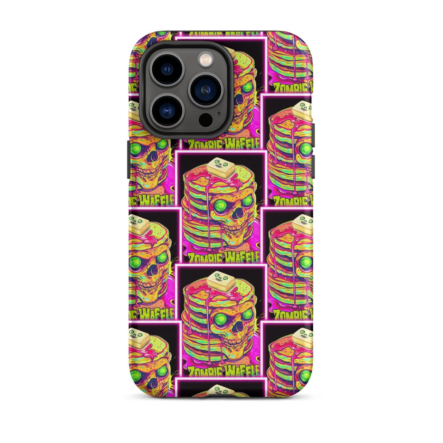 Neon Zombie Pancakes II Tough Case for iPhone®