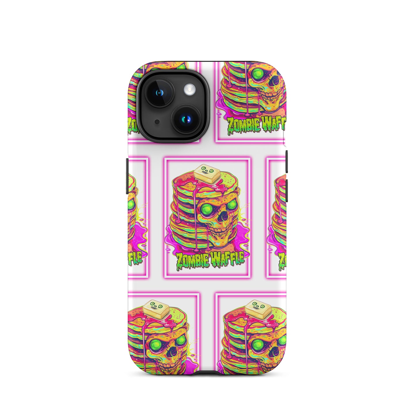 Neon Zombie Pancakes Tough Case for iPhone®