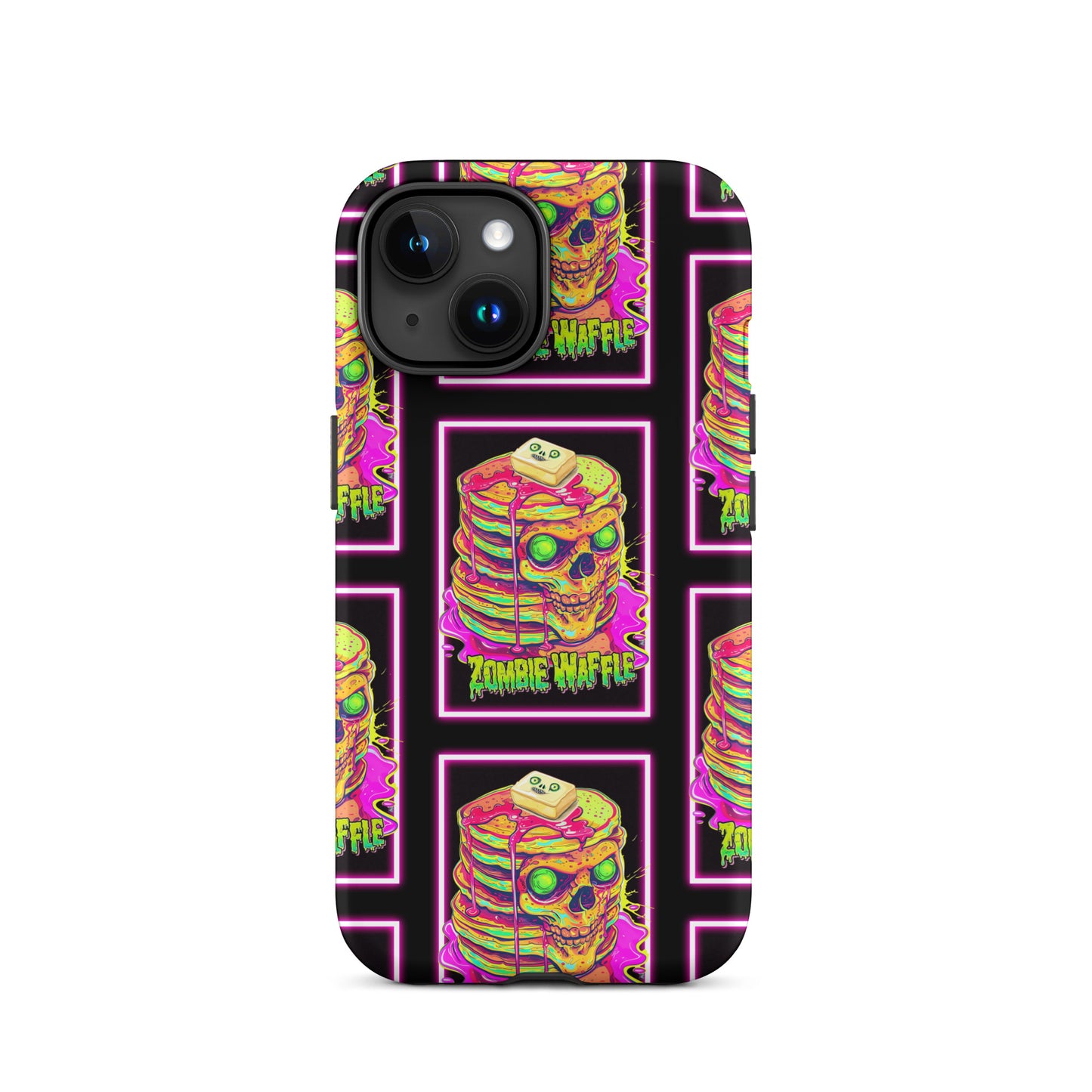 Neon Zombie Pancakes Tough Case for iPhone®