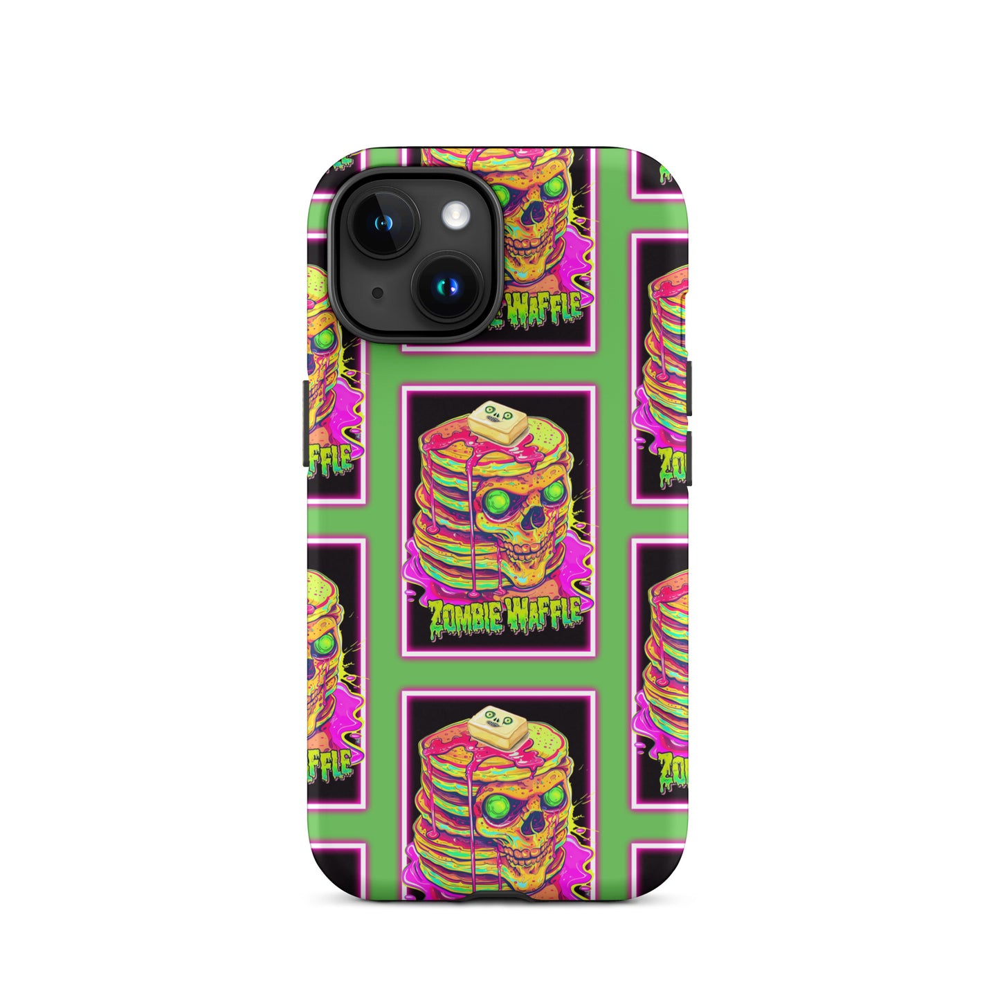 Neon Zombie Pancakes Tough Case for iPhone®