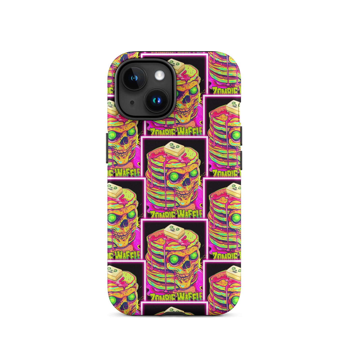 Neon Zombie Pancakes II Tough Case for iPhone®