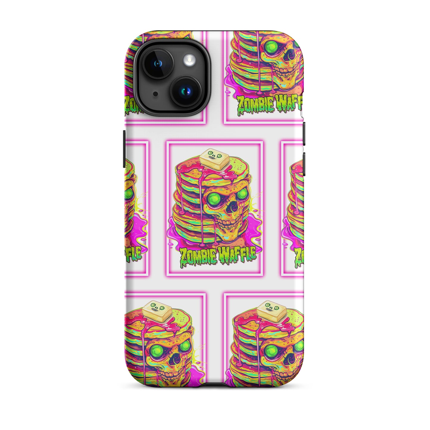 Neon Zombie Pancakes Tough Case for iPhone®