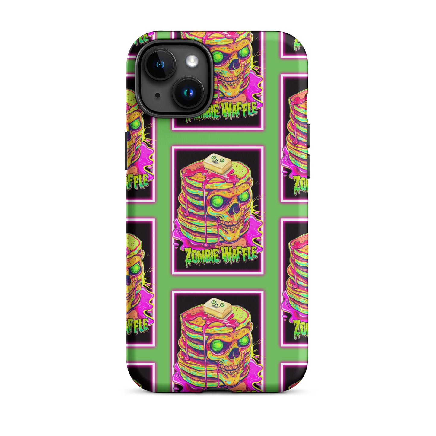 Neon Zombie Pancakes Tough Case for iPhone®