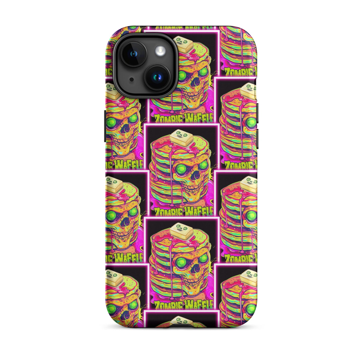 Neon Zombie Pancakes II Tough Case for iPhone®