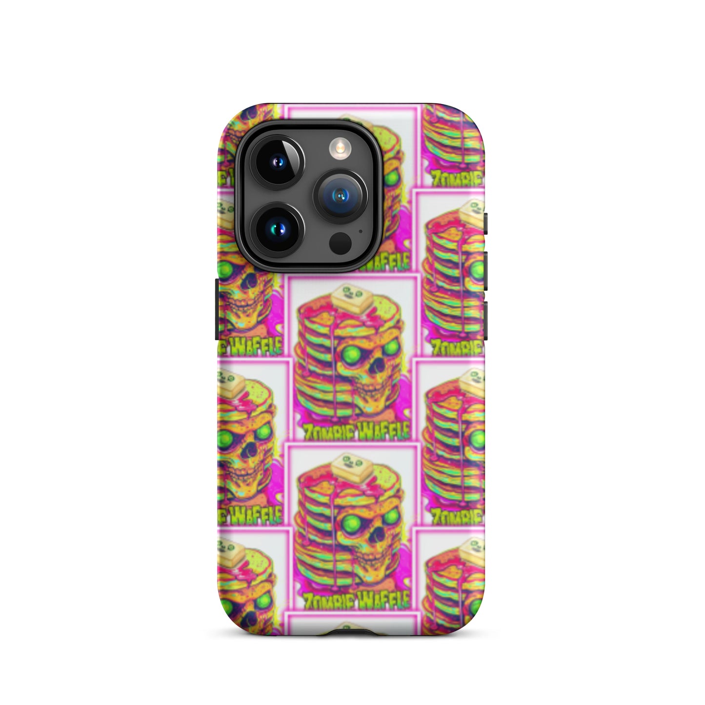 Neon Zombie Pancakes II Tough Case for iPhone®